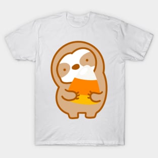 Cute Candy Corn Sloth T-Shirt